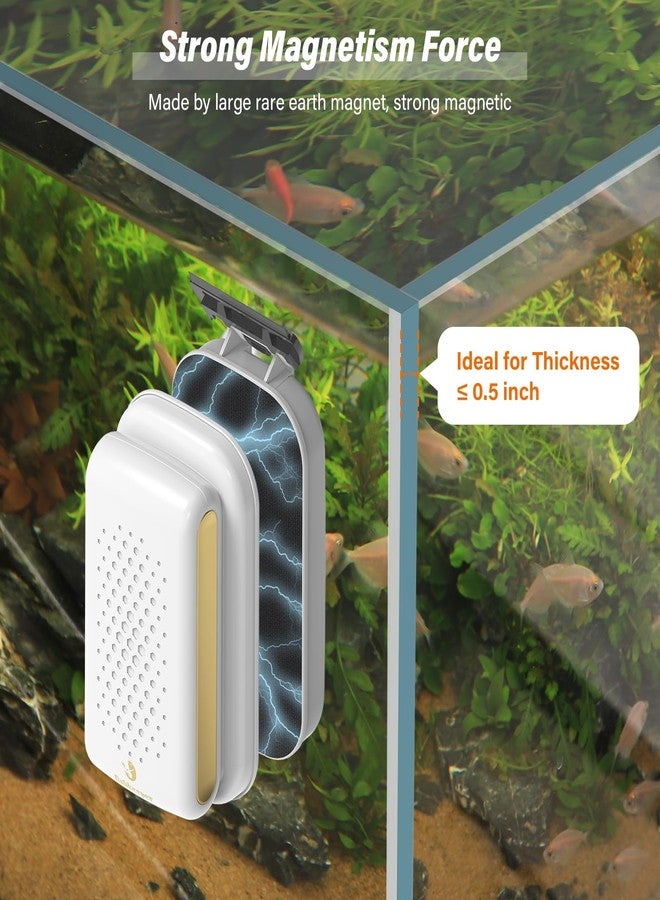 fishkeeper Magnetic Aquarium Fish Tank Glass Cleaner - Exquisite & Super Strong Magnetism, Double Side Floating Algae Scraper Cleaning Tools for 0.1 to 0.7 Inch Glass Tanks (Mini/M/L/XL) - Image 2